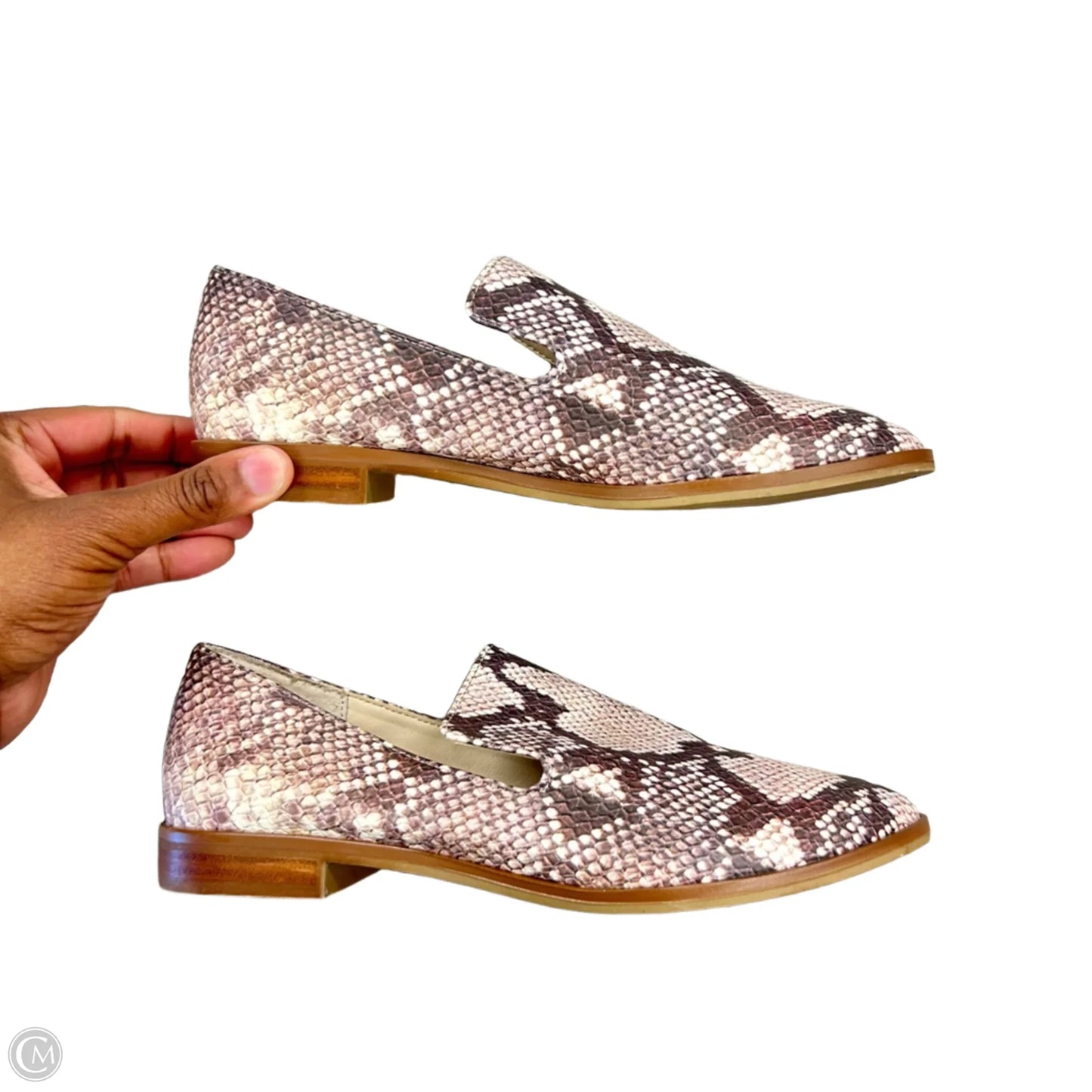 Shoes Flats By Crown Vintage In Brown & Tan, Size: 6