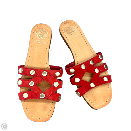 Sandals Flats By Vince Camuto In Red, Size: 8