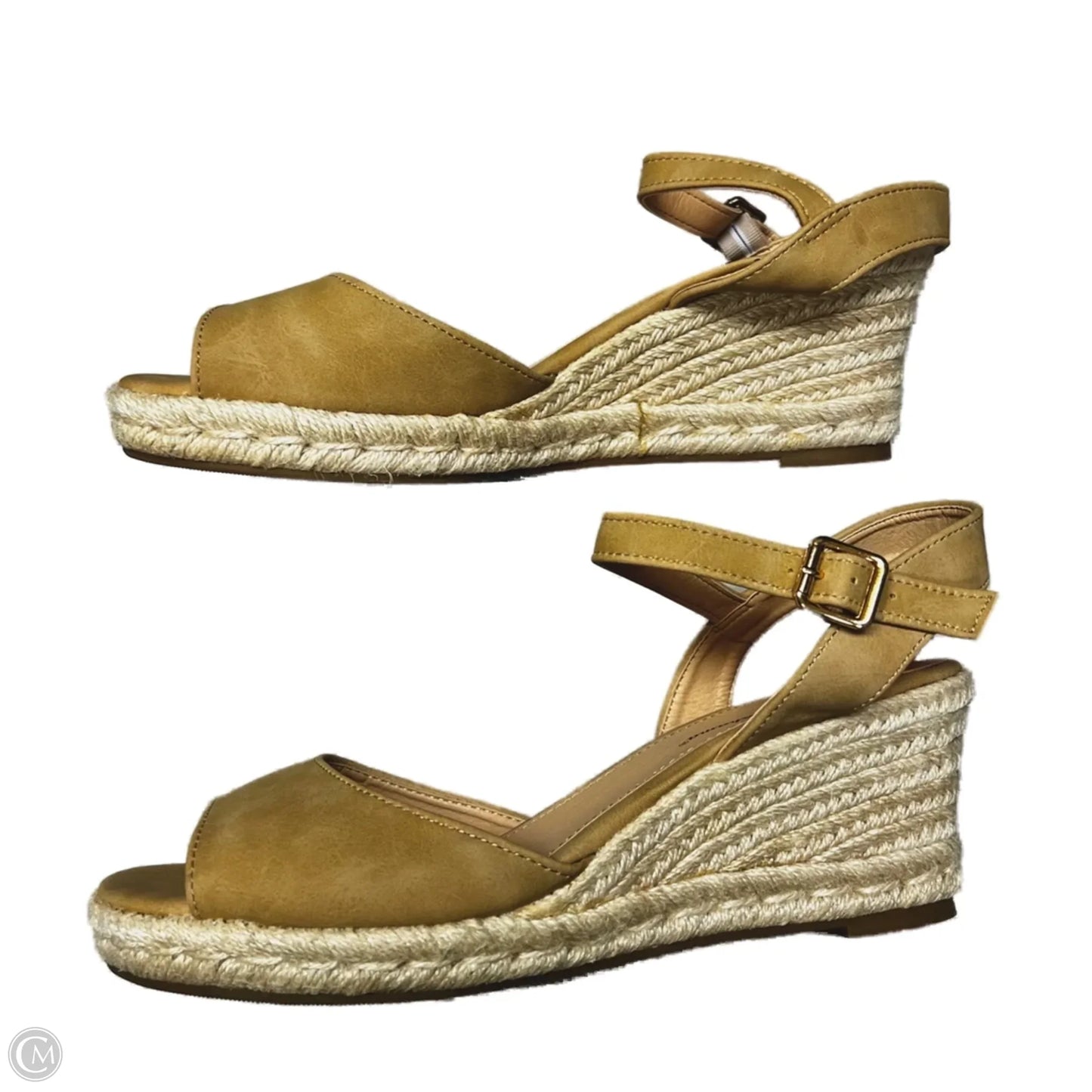 Sandals Heels Wedge By Tommy Bahama In Tan, Size: 9.5