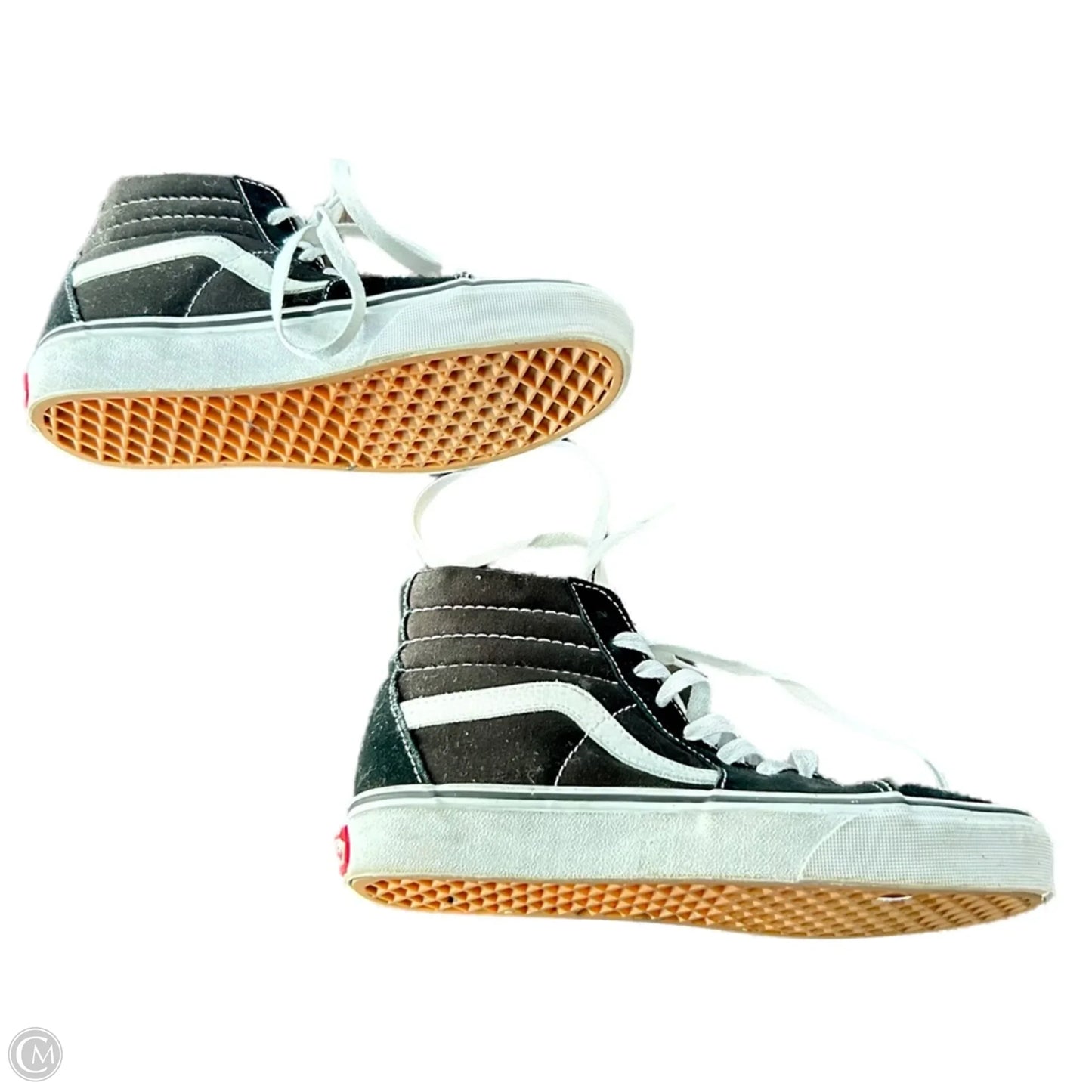 Shoes Sneakers By Vans In Black & White, Size: 6.5