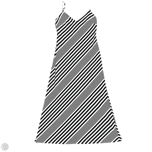 Dress Casual Maxi By Lauren By Ralph Lauren In Black & White, Size: L