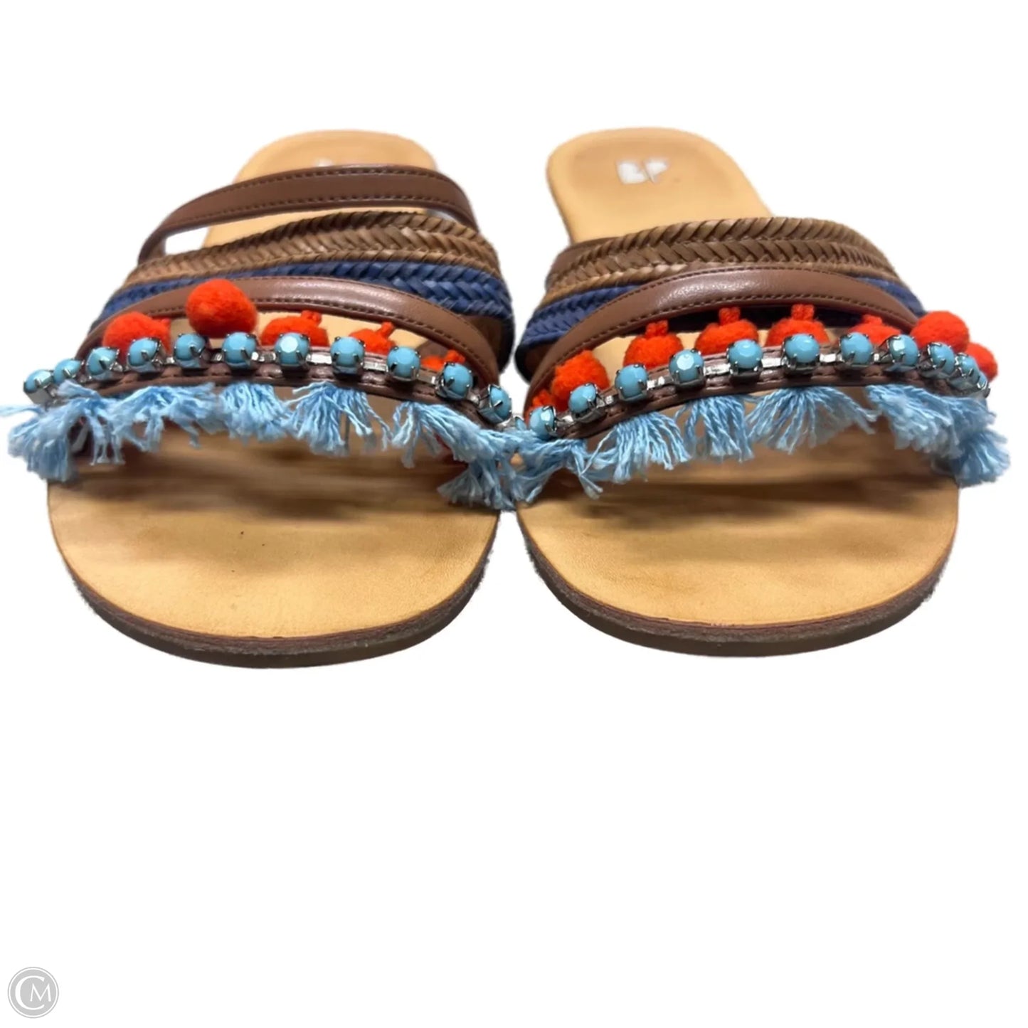 Sandals Flats By Bp In Brown & Orange, Size: 6.5