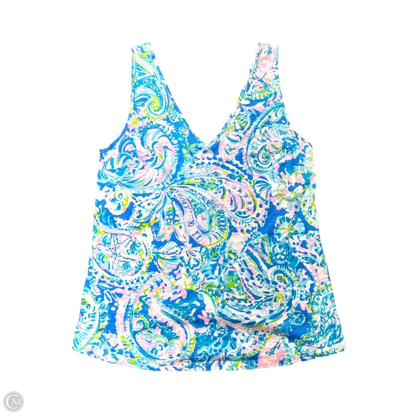 Top Sleeveless Designer By Lilly Pulitzer In Blue, Size: M