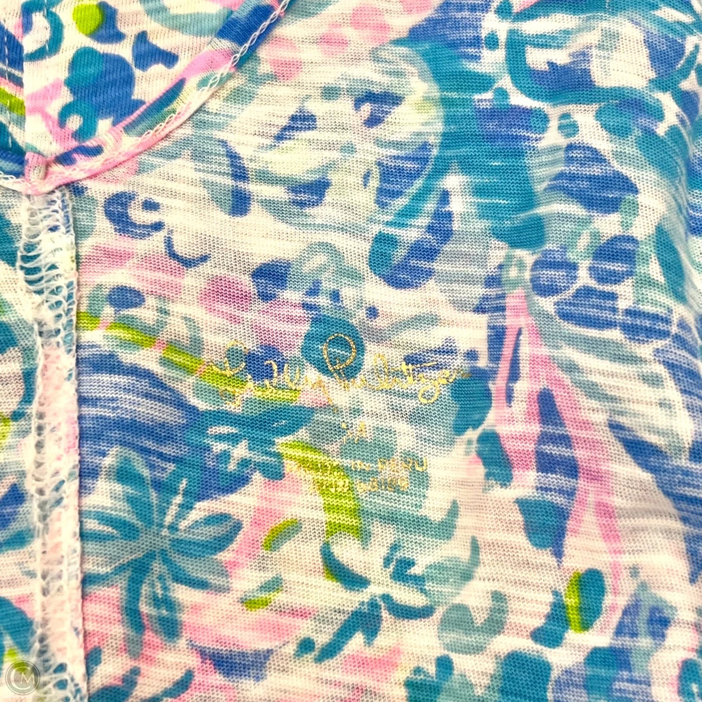 Top Sleeveless Designer By Lilly Pulitzer In Blue, Size: M