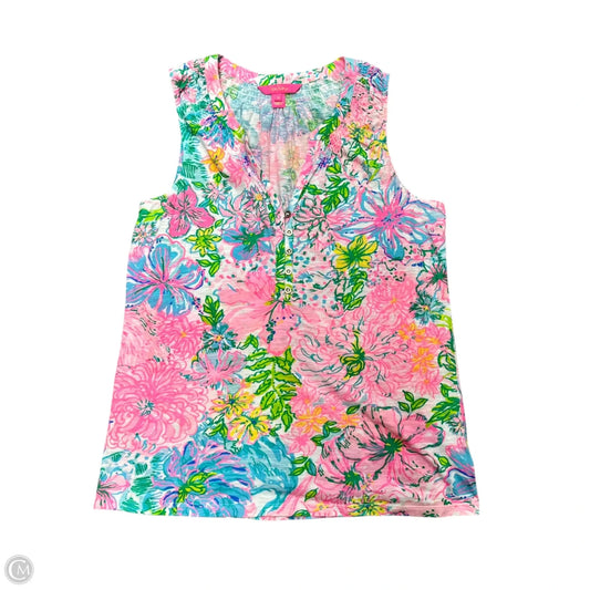 Top Sleeveless Designer By Lilly Pulitzer In Pink, Size: M