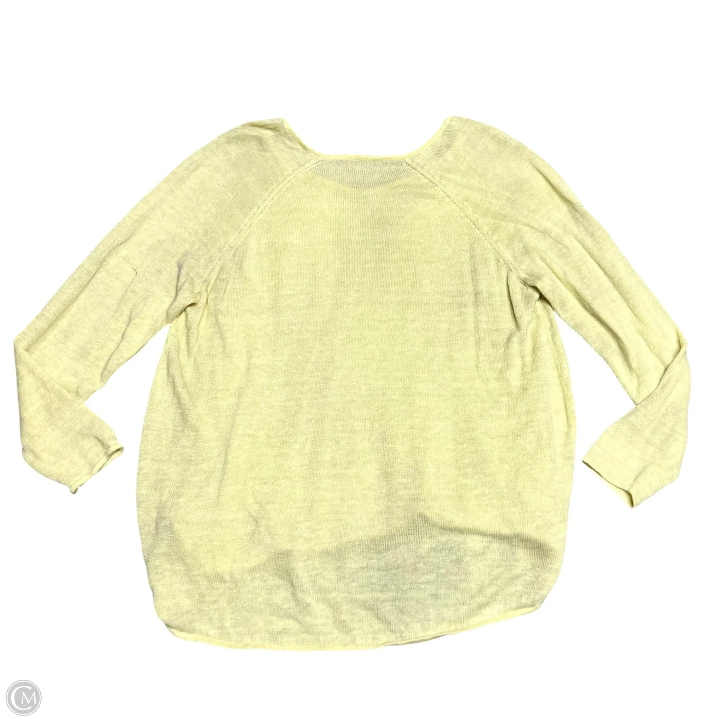Sweater By Eileen Fisher In Yellow, Size: 2x