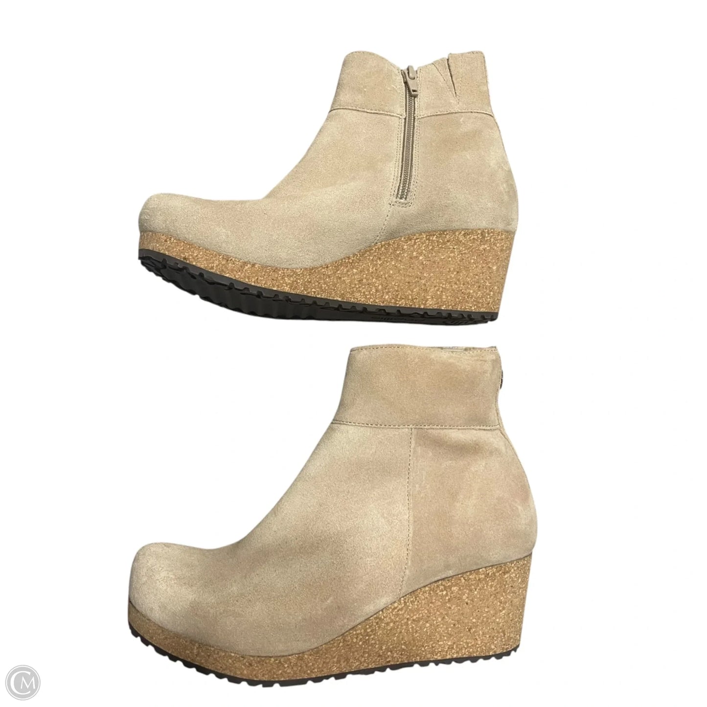 Boots Ankle Heels By Papillion In Cream, Size: 6
