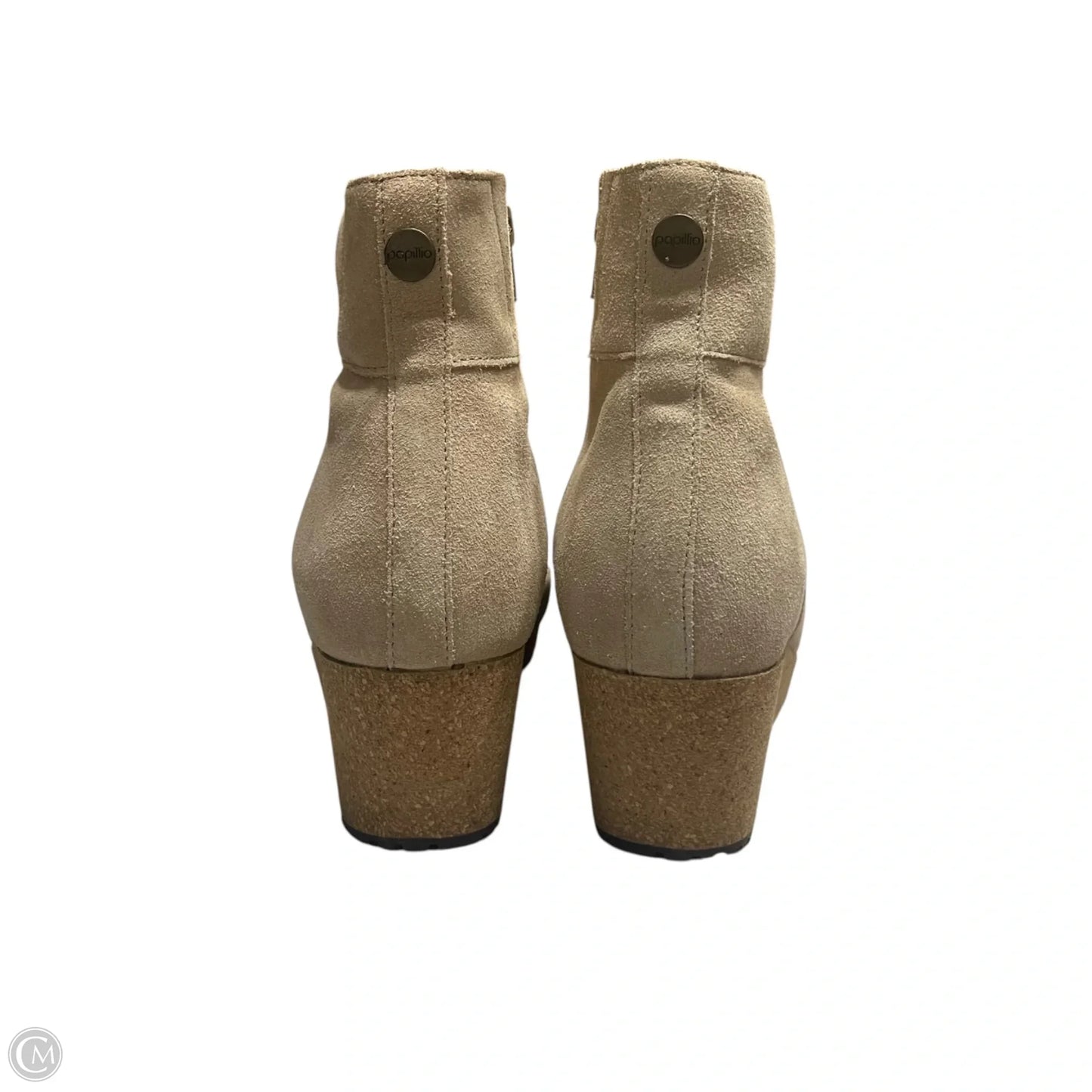 Boots Ankle Heels By Papillion In Cream, Size: 6