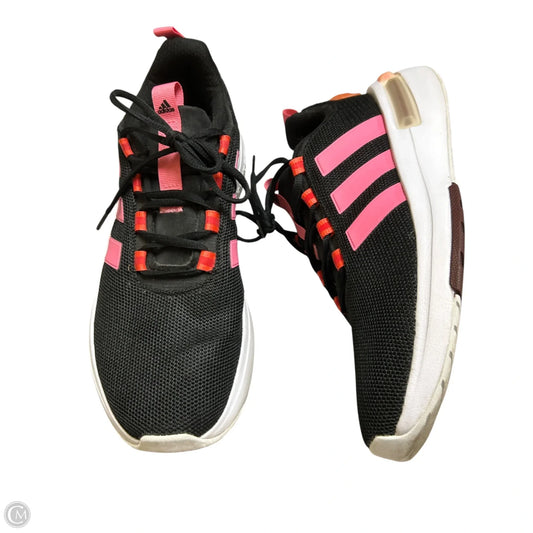 Shoes Athletic By Adidas In Black & Pink, Size: 10
