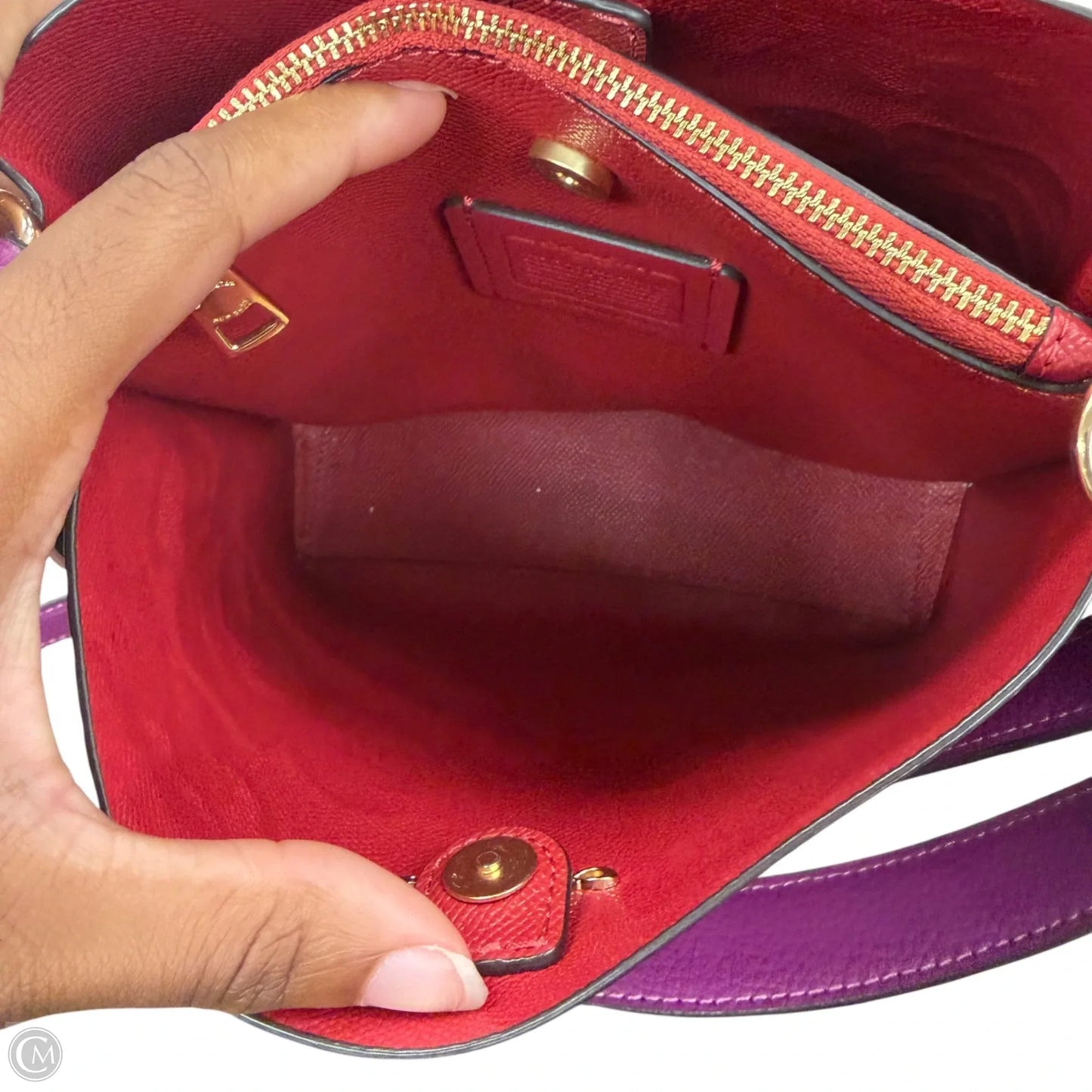 Crossbody Designer By Coach, Size: Medium