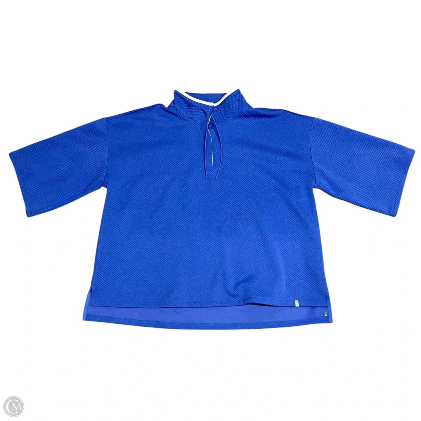 Sweatshirt Collar By Talbots In Blue, Size: 3x