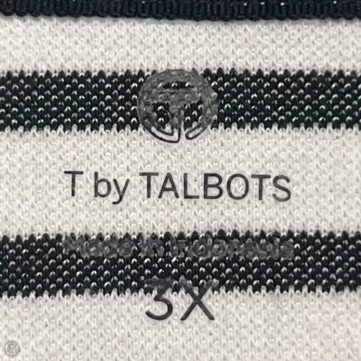 Sweatshirt Hoodie By Talbots In Striped Pattern, Size: 3x