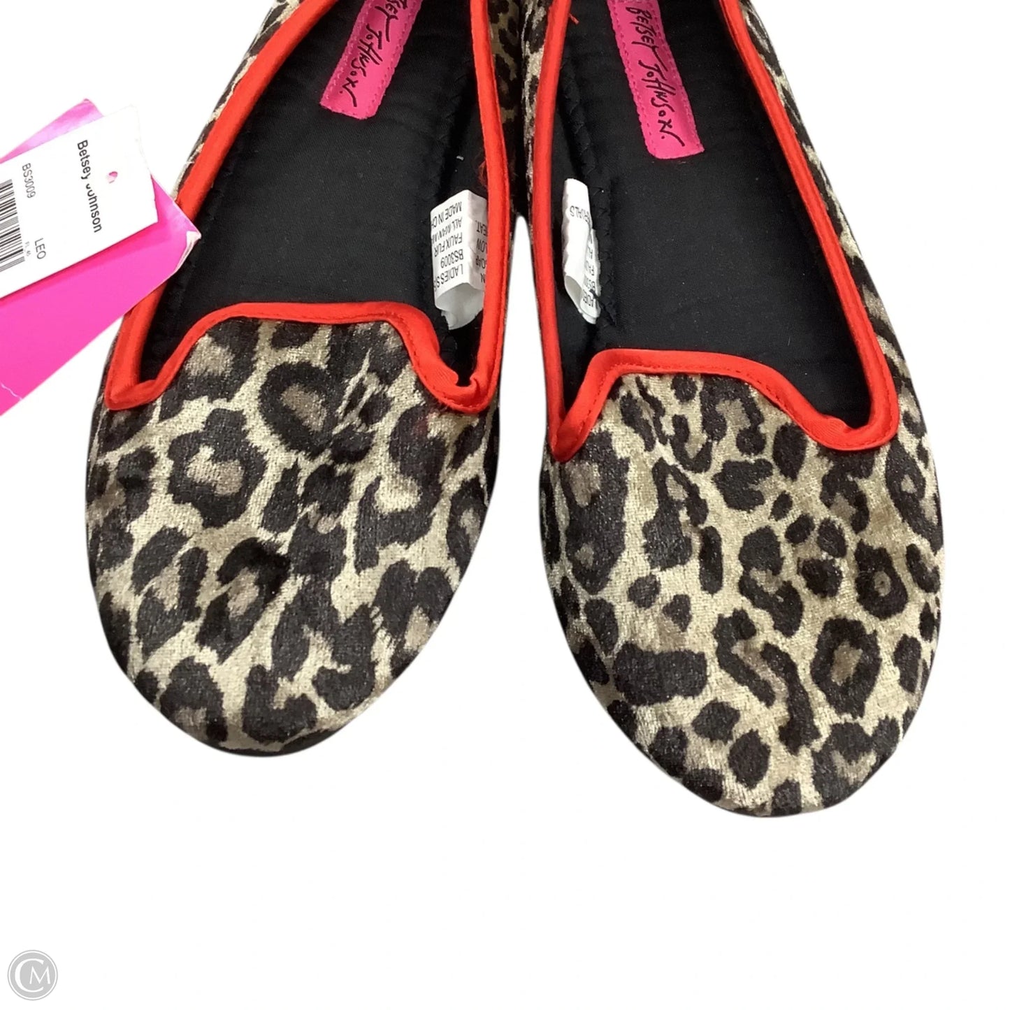 Shoes Flats By Betsey Johnson In Animal Print, Size: 5/6
