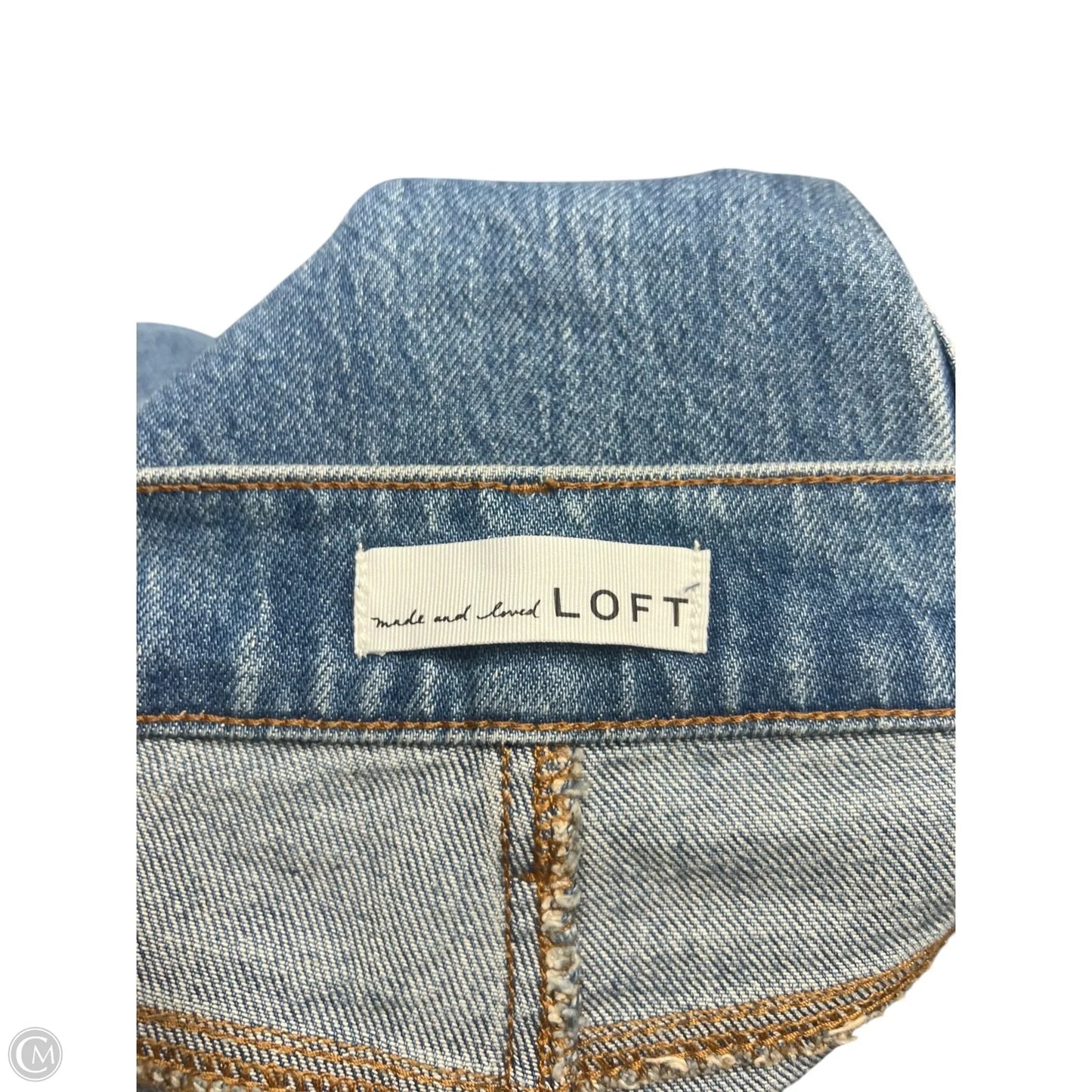 Jeans Wide Leg By Loft In Blue Denim, Size: 6
