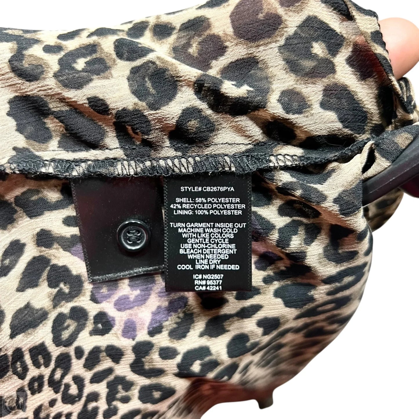 Blouse Short Sleeve By Sanctuary In Animal Print, Size: Xl