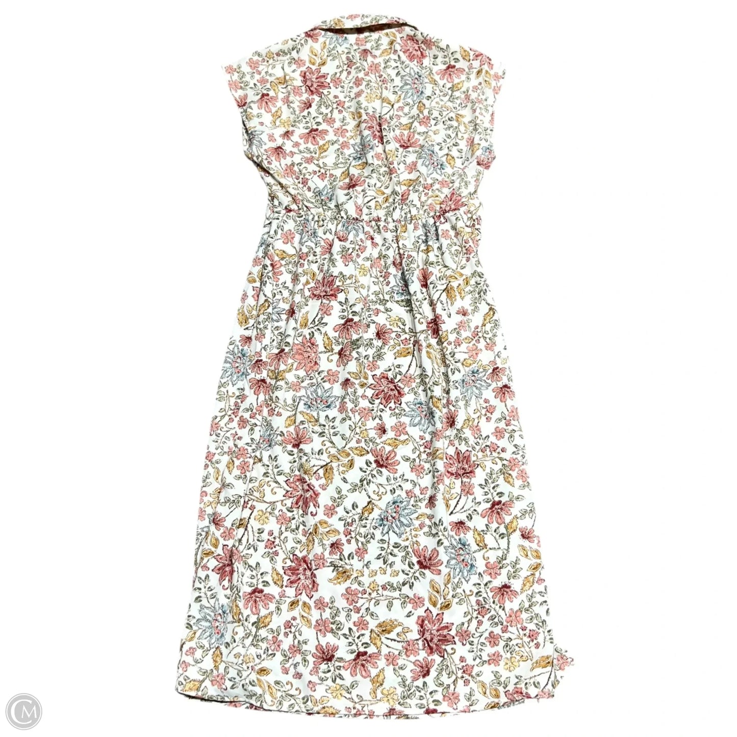 Dress Casual Midi By Lucky Brand In Floral Print, Size: M