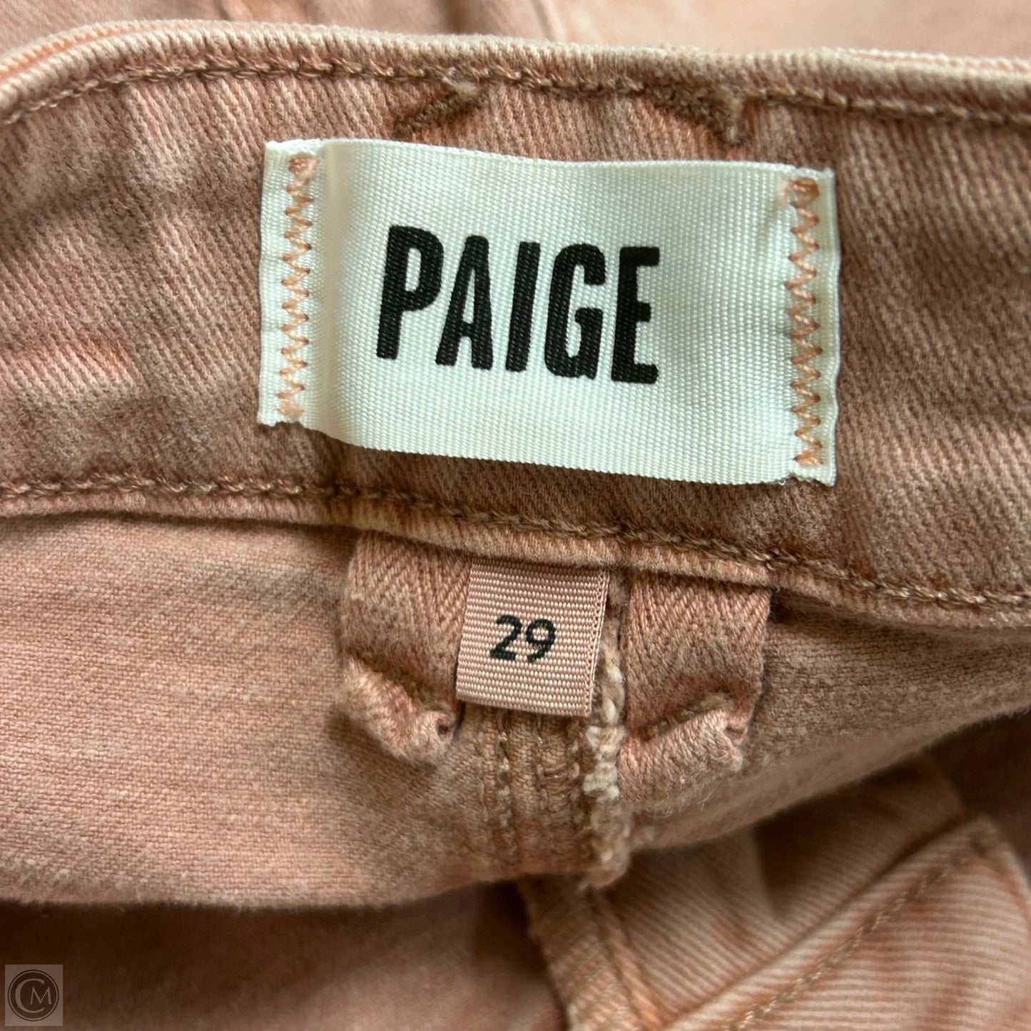 Jeans Wide Leg By Paige In Pink Denim, Size: 8