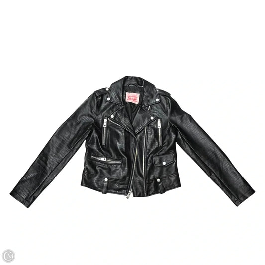 Jacket Moto By Levis In Black, Size: S