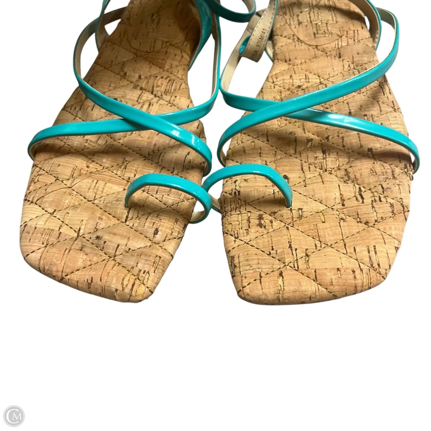 Sandals Flats By Jessica Simpson In Aqua, Size: 9.5