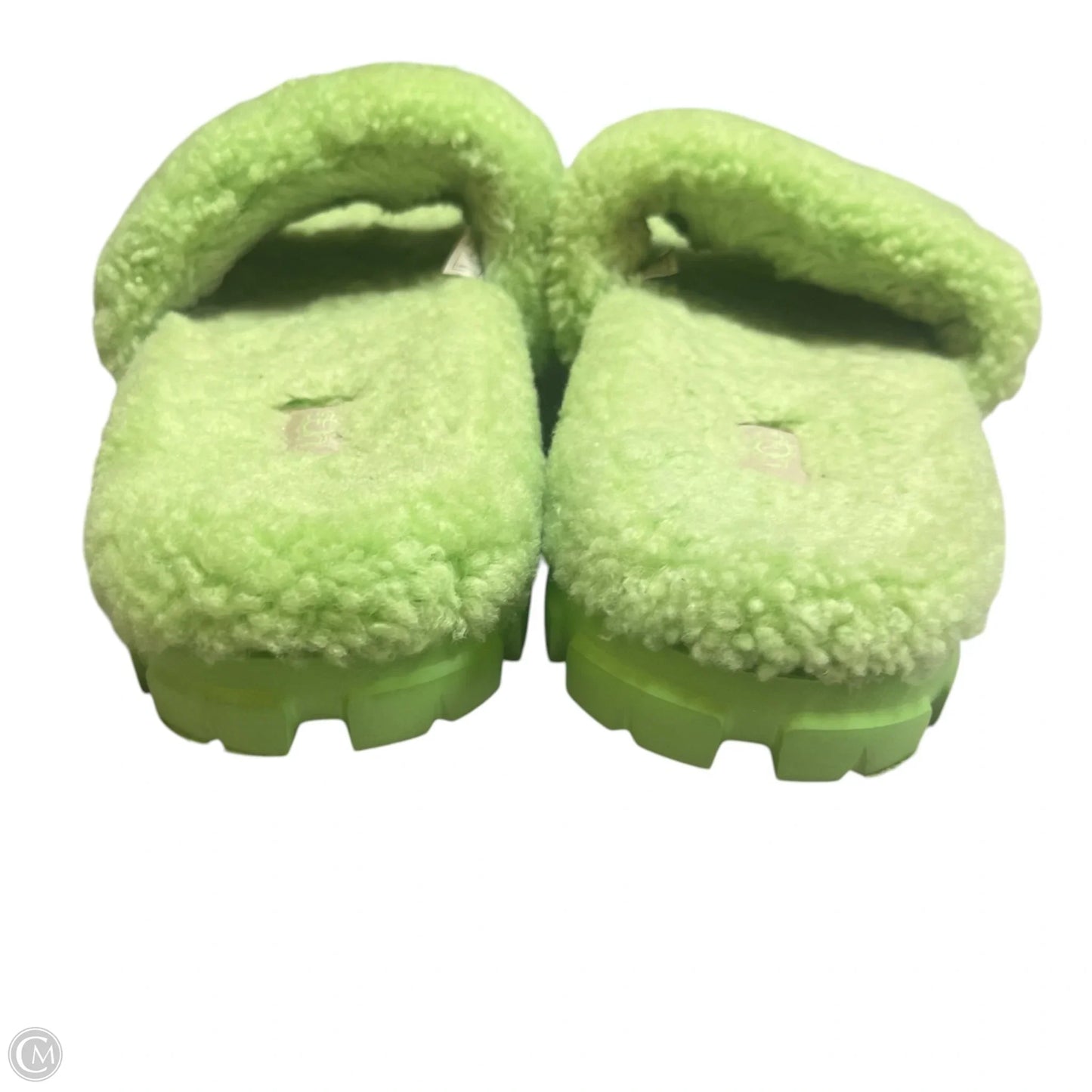 Slippers Designer By Ugg In Green, Size: 9