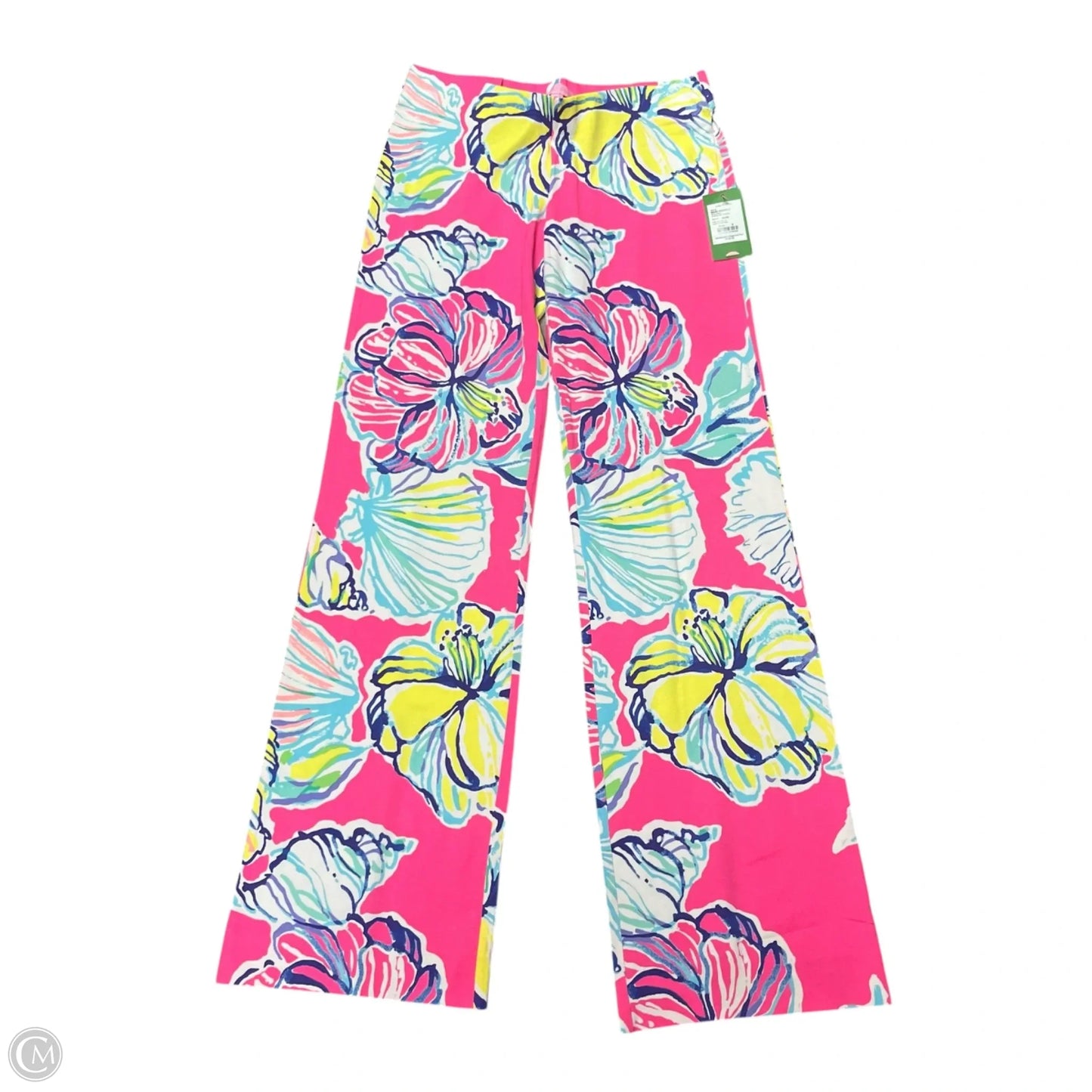 Pants Designer By Lilly Pulitzer In Pink & Yellow, Size: S