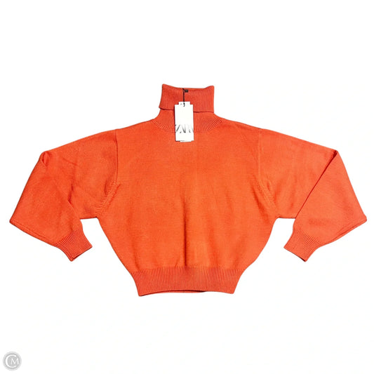 Sweater By Zara In Orange, Size: L
