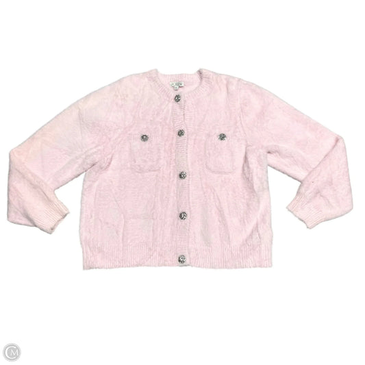 Sweater Cardigan By J. Crew In Pink, Size: 3x