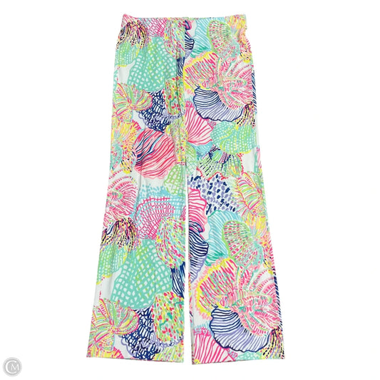 Pants Designer By Lilly Pulitzer In Green & Pink, Size: M