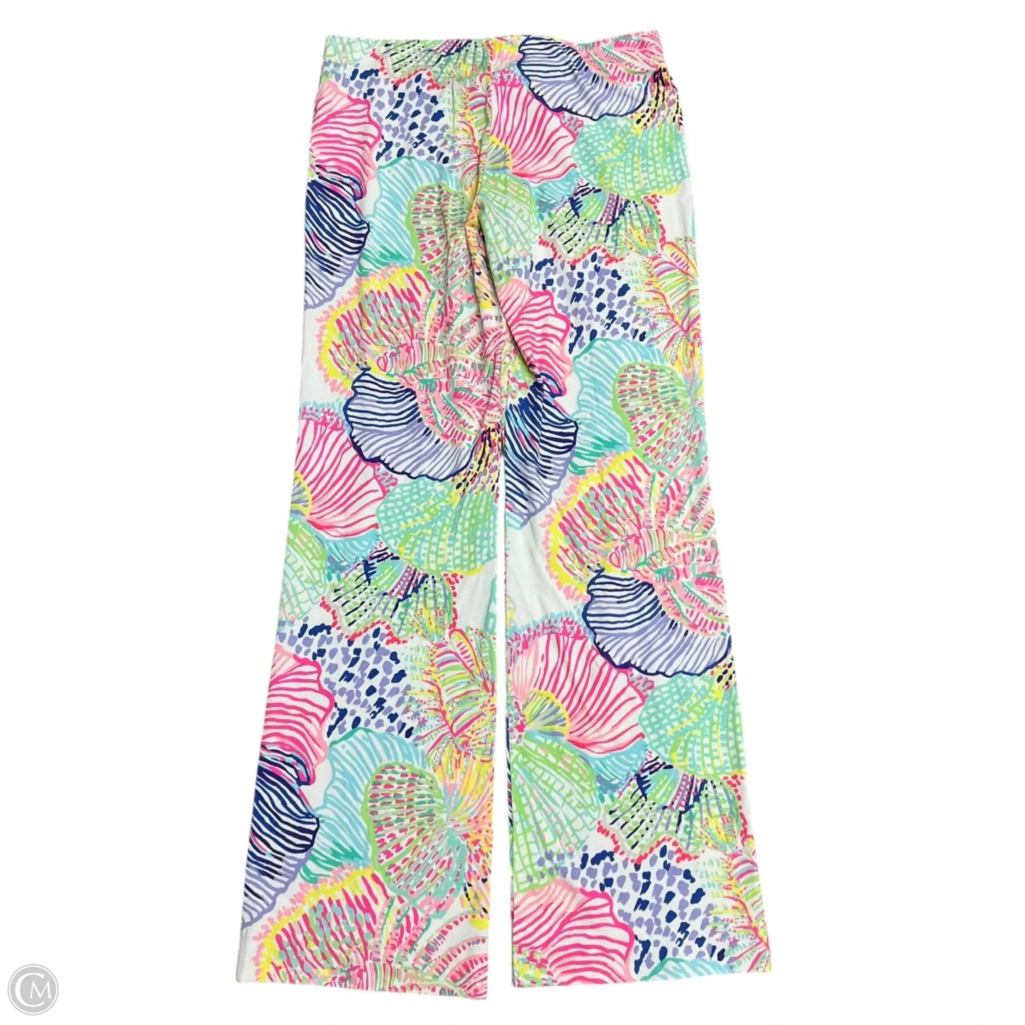Pants Designer By Lilly Pulitzer In Green & Pink, Size: M