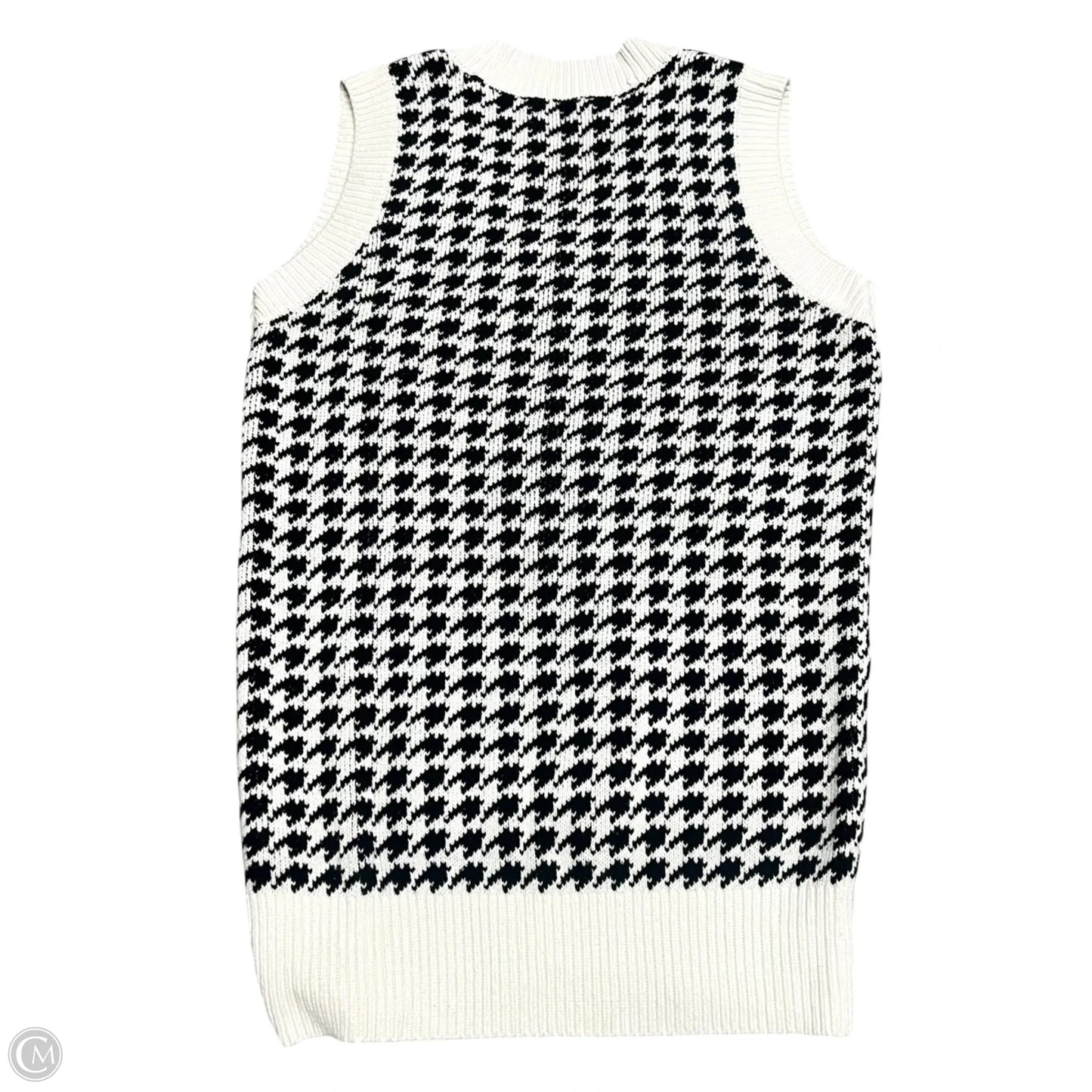 Vest Sweater By Abercrombie And Fitch In Black & White, Size: S