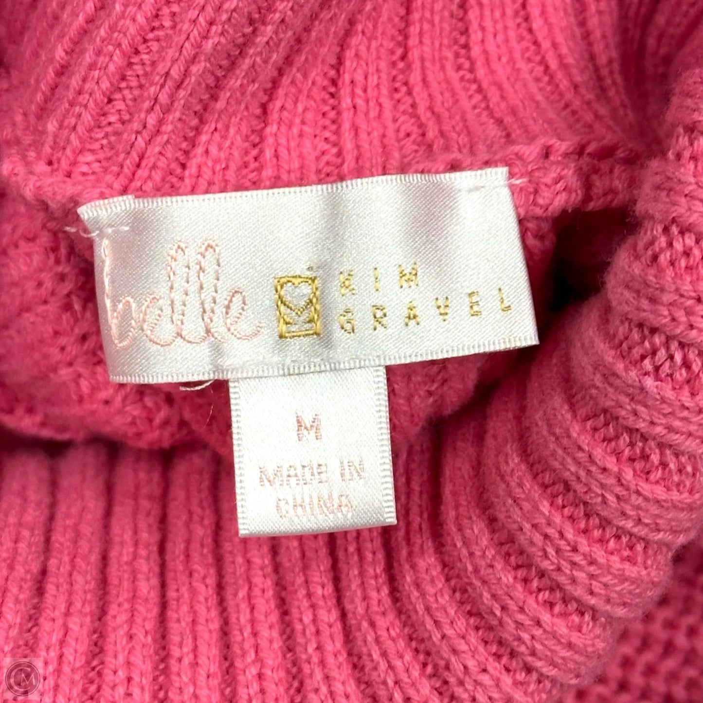 Sweater By Belle By Kim Gravel In Pink, Size: M