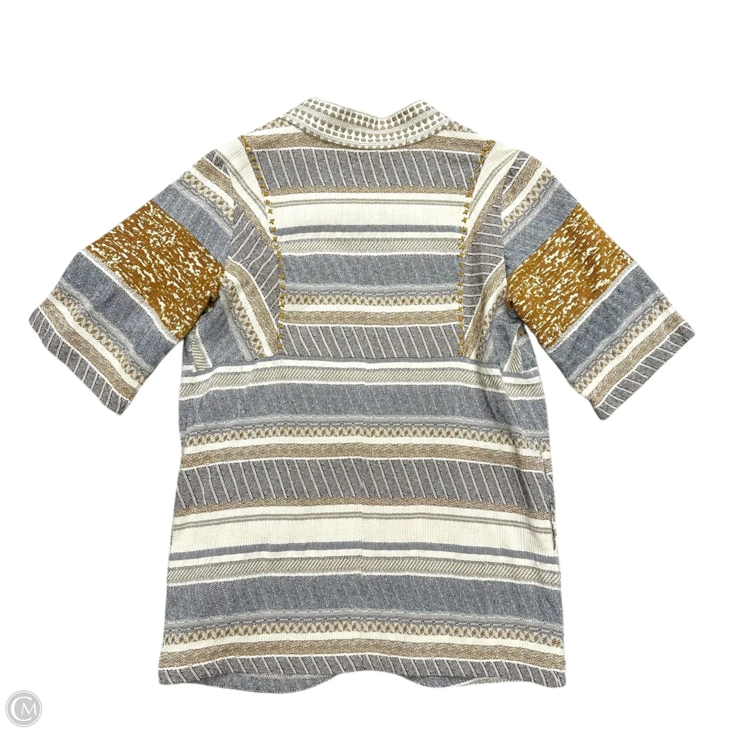 Jacket Other By World Market In Blue & Tan, Size: S