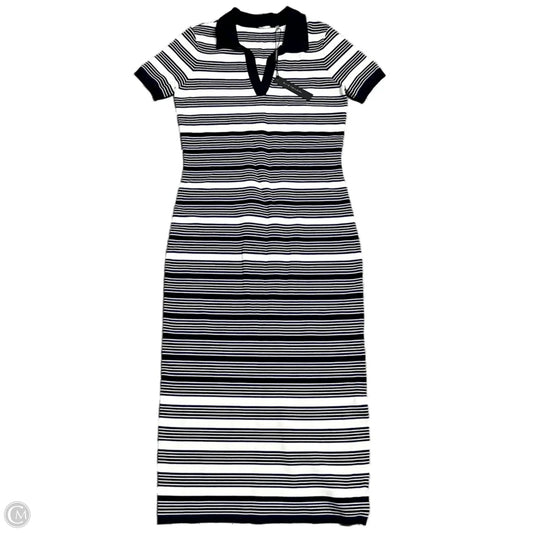 Dress Casual Maxi By Elie Tahari In Blue & White, Size: M