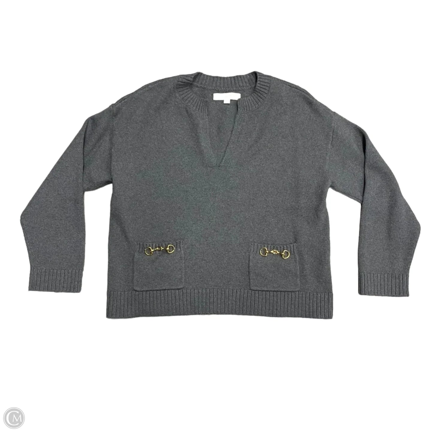 Sweater By Loft In Grey, Size: S