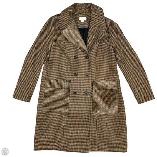 Coat Peacoat By Anthropologie In Black & Brown, Size: L