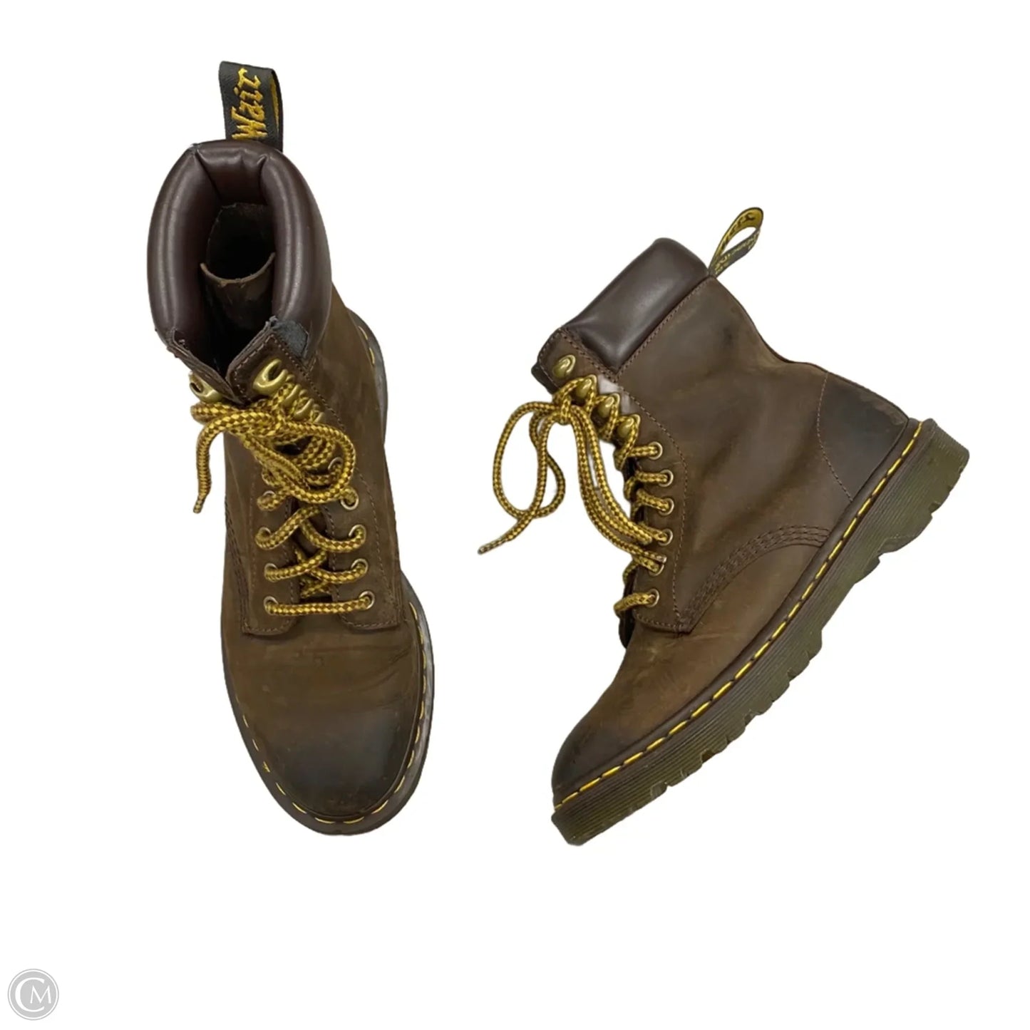 Boots Combat By Dr Martens In Brown, Size: 8