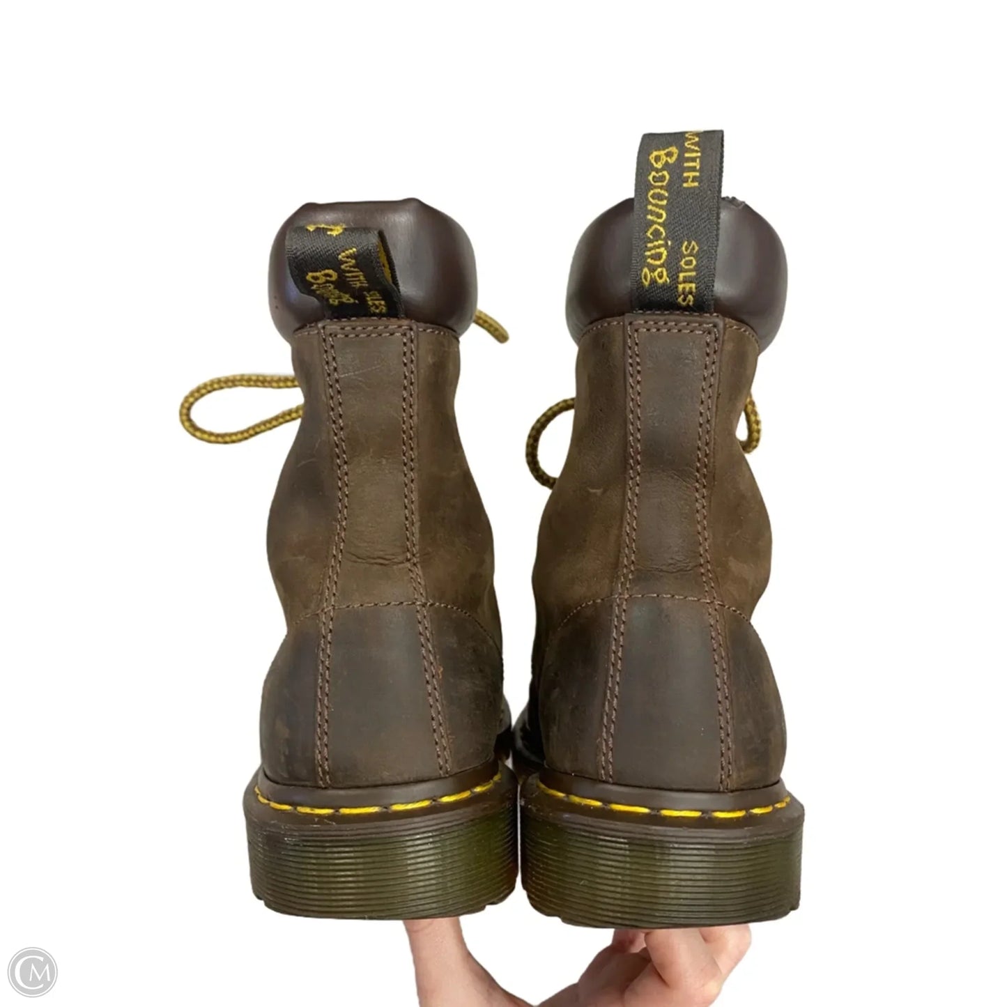 Boots Combat By Dr Martens In Brown, Size: 8