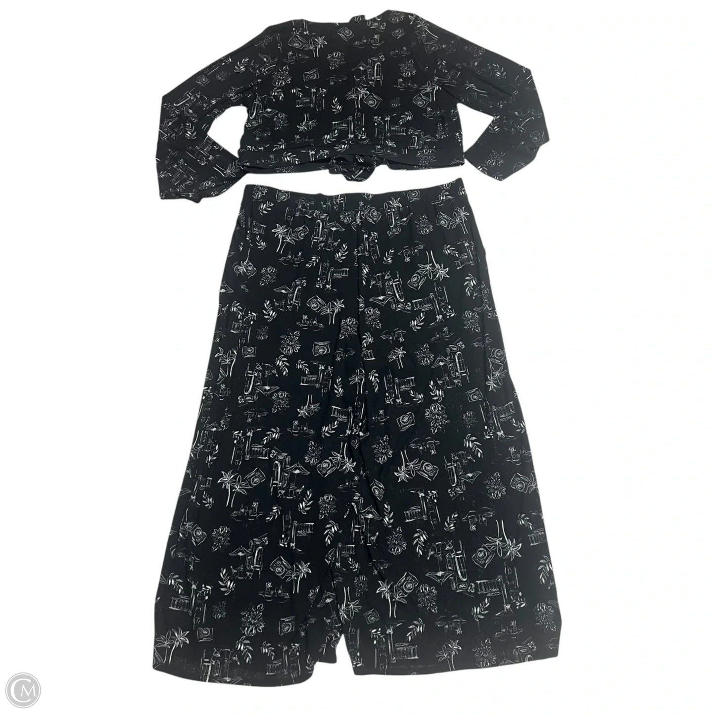 Pants Set 2pc By Torrid In Black & White, Size: 3x