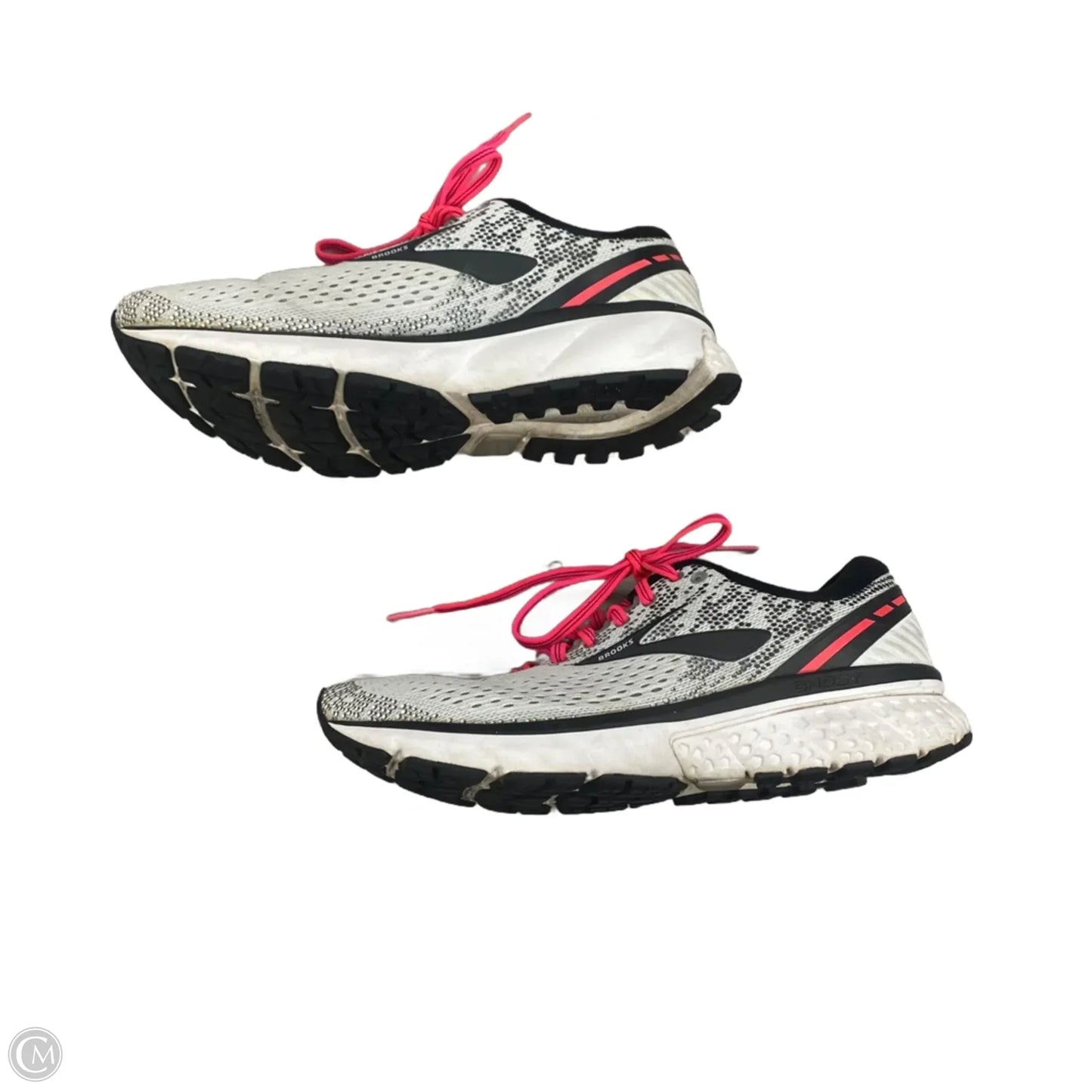 Shoes Athletic By Brooks In Grey & Pink, Size: 8