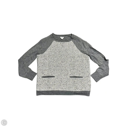 Sweater By J. Crew In Grey & White, Size: S