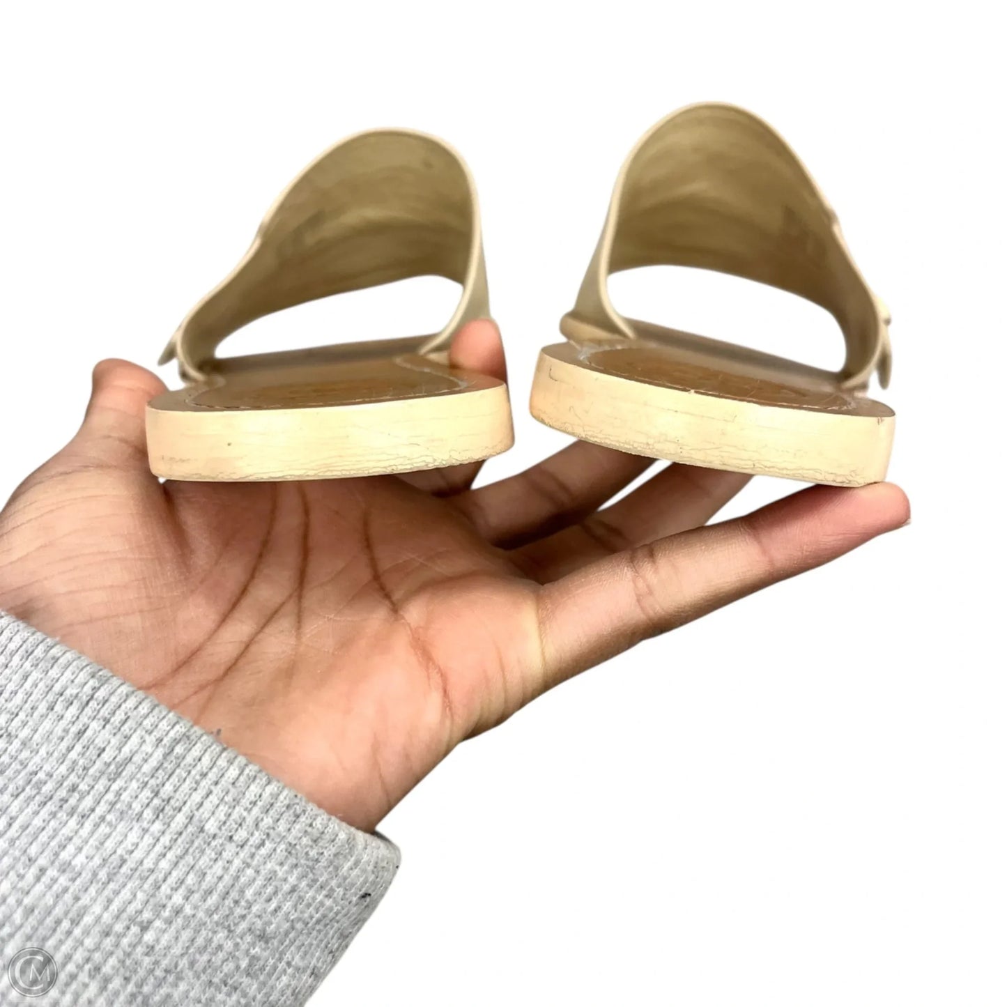 Sandals Designer By Tory Burch In Beige, Size: 10