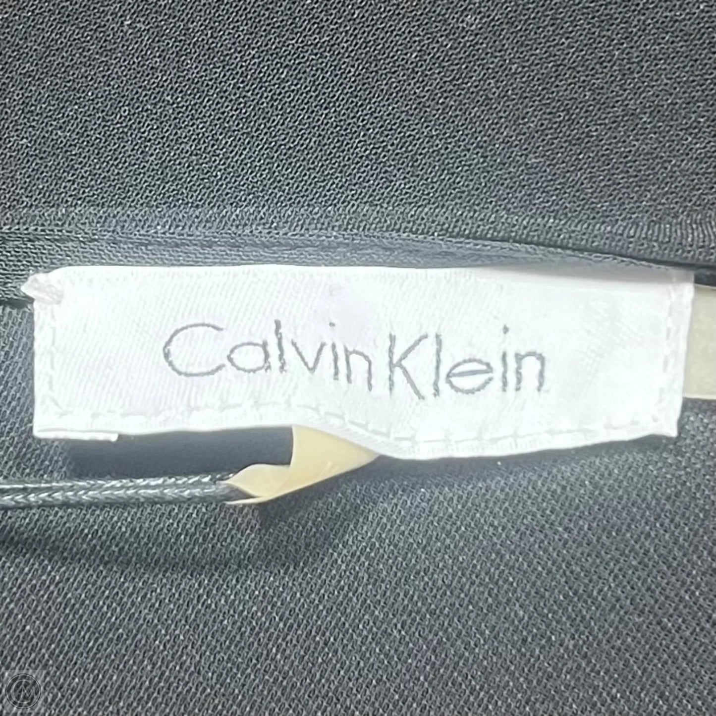 Top Long Sleeve By Calvin Klein In Black, Size: M
