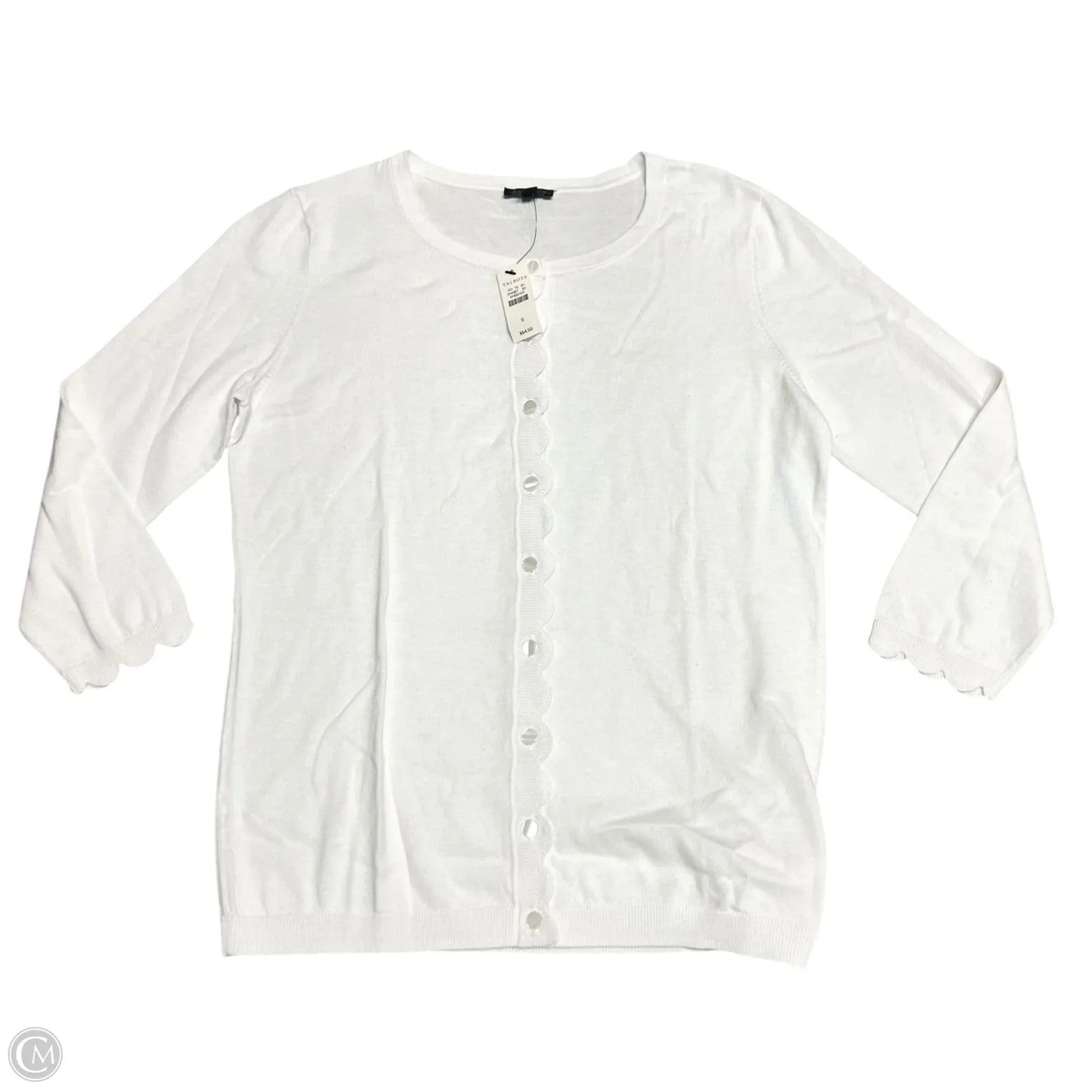 Cardigan By Talbots In White, Size: S