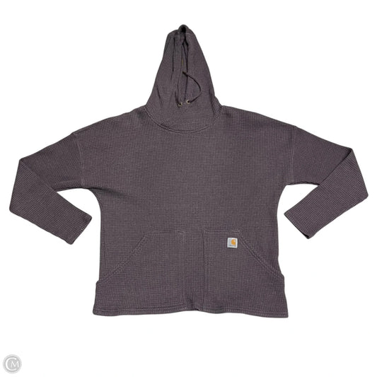 Sweatshirt Hoodie By Carhartt In Purple, Size: L