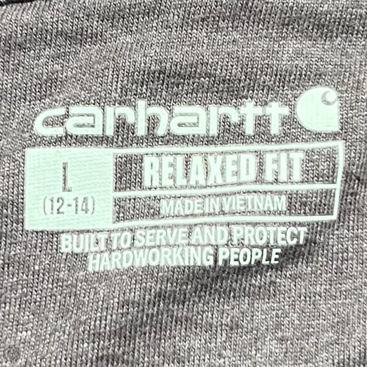 Sweatshirt Hoodie By Carhartt In Purple, Size: L