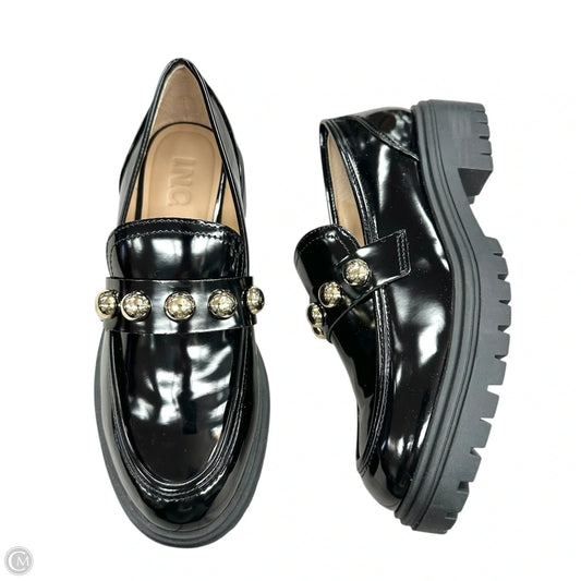 Shoes Heels Block By Inc In Black & Gold, Size: 7