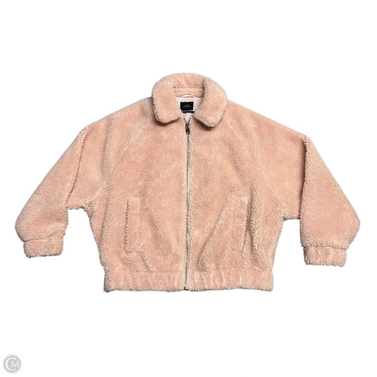 Jacket Faux Fur & Sherpa By Urban Outfitters In Pink, Size: M