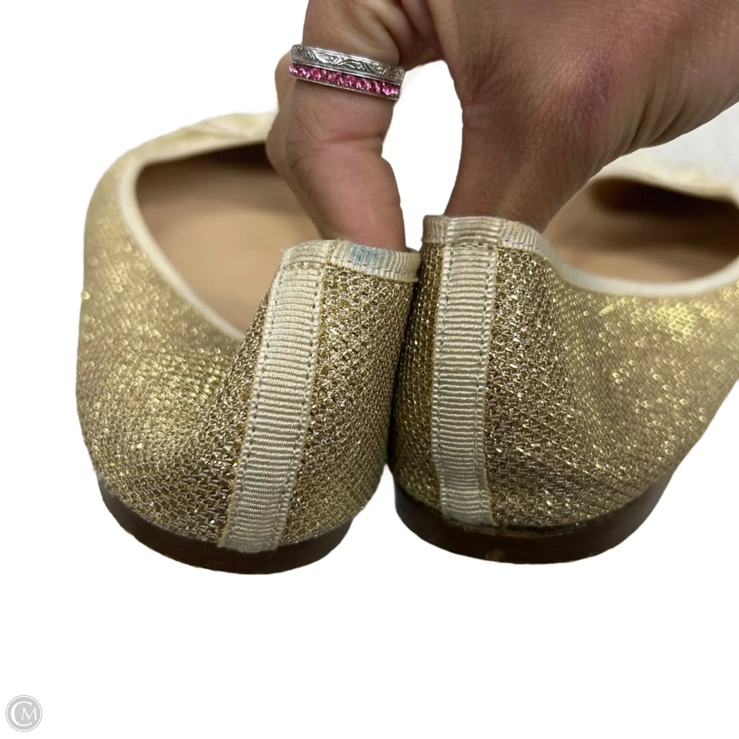 Shoes Flats By J. Crew In Gold, Size: 10