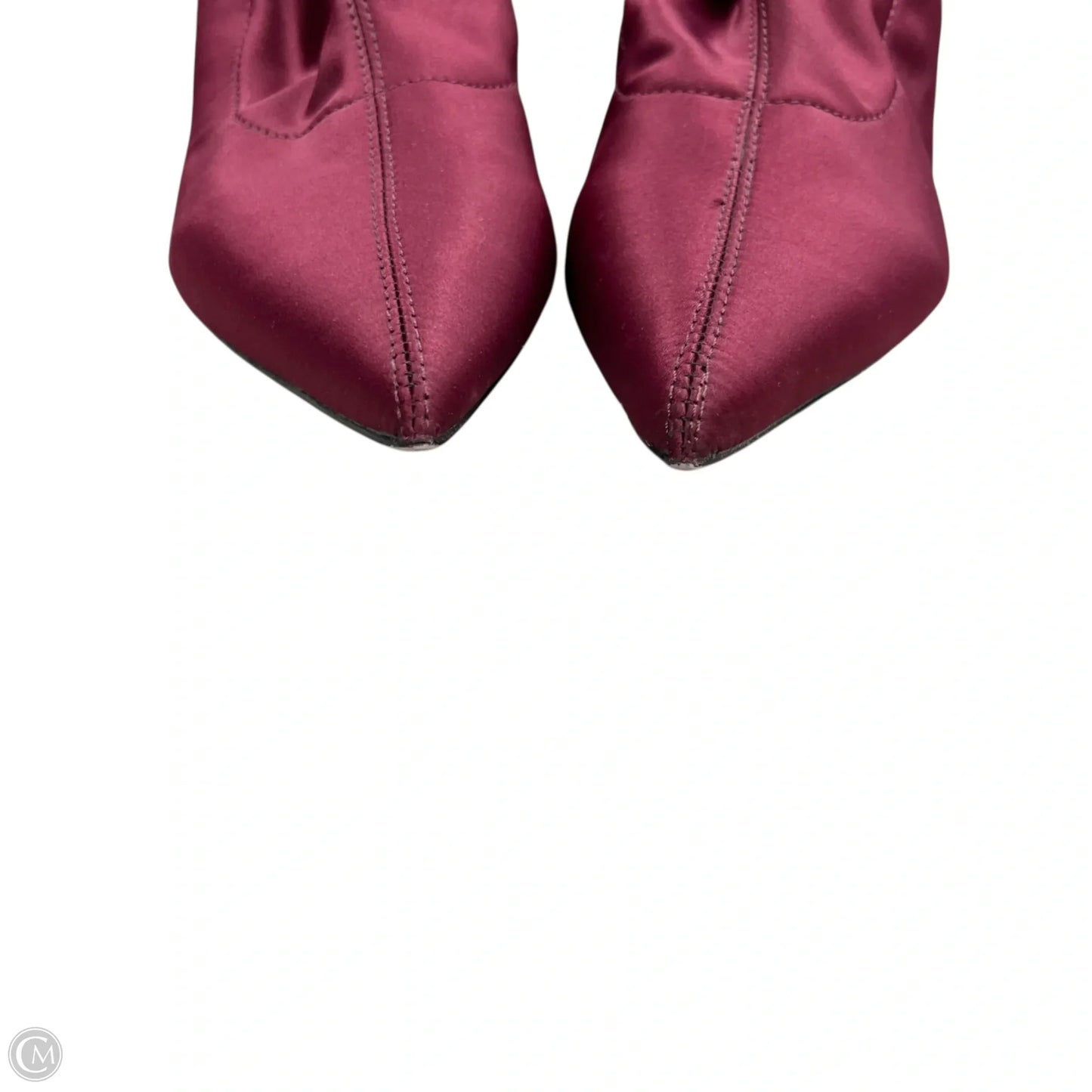 Boots Ankle Heels By Zara Basic In Red, Size: 9.5