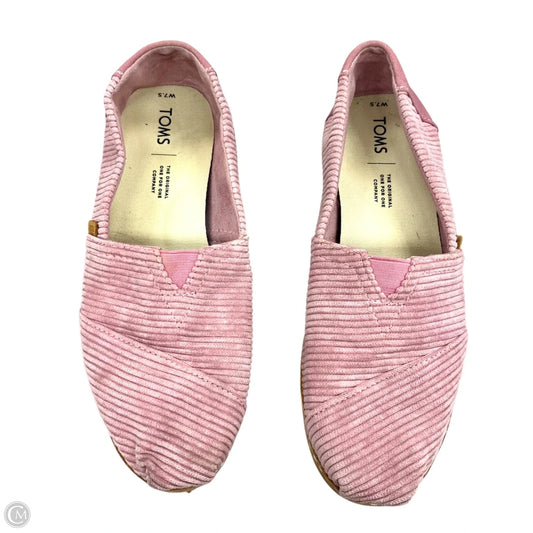 Shoes Flats By Toms In Pink, Size: 7.5